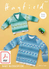 Hayfield 4934 Baby Boy´s and Boy´s Raglan Sweaters in Baby Blossom DK (PDF) Knit in a Box