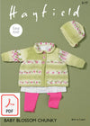 Hayfield 5177 Matinee Coat and Bonnet in Baby Blossom Chunky (PDF) Knit in a Box