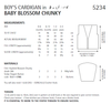 Hayfield 5234 Boy's Crochet Cardigan in Baby Blossom Chunky (PDF) Knit in a Box