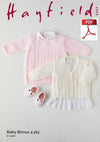 Hayfield 5357 Babie Dress & Cardigan in Baby Bonus 4 Ply (PDF) Knit in a Box