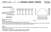 Hayfield 7896 Cape in Bonus Aran Tweed (PDF) Knit in a Box