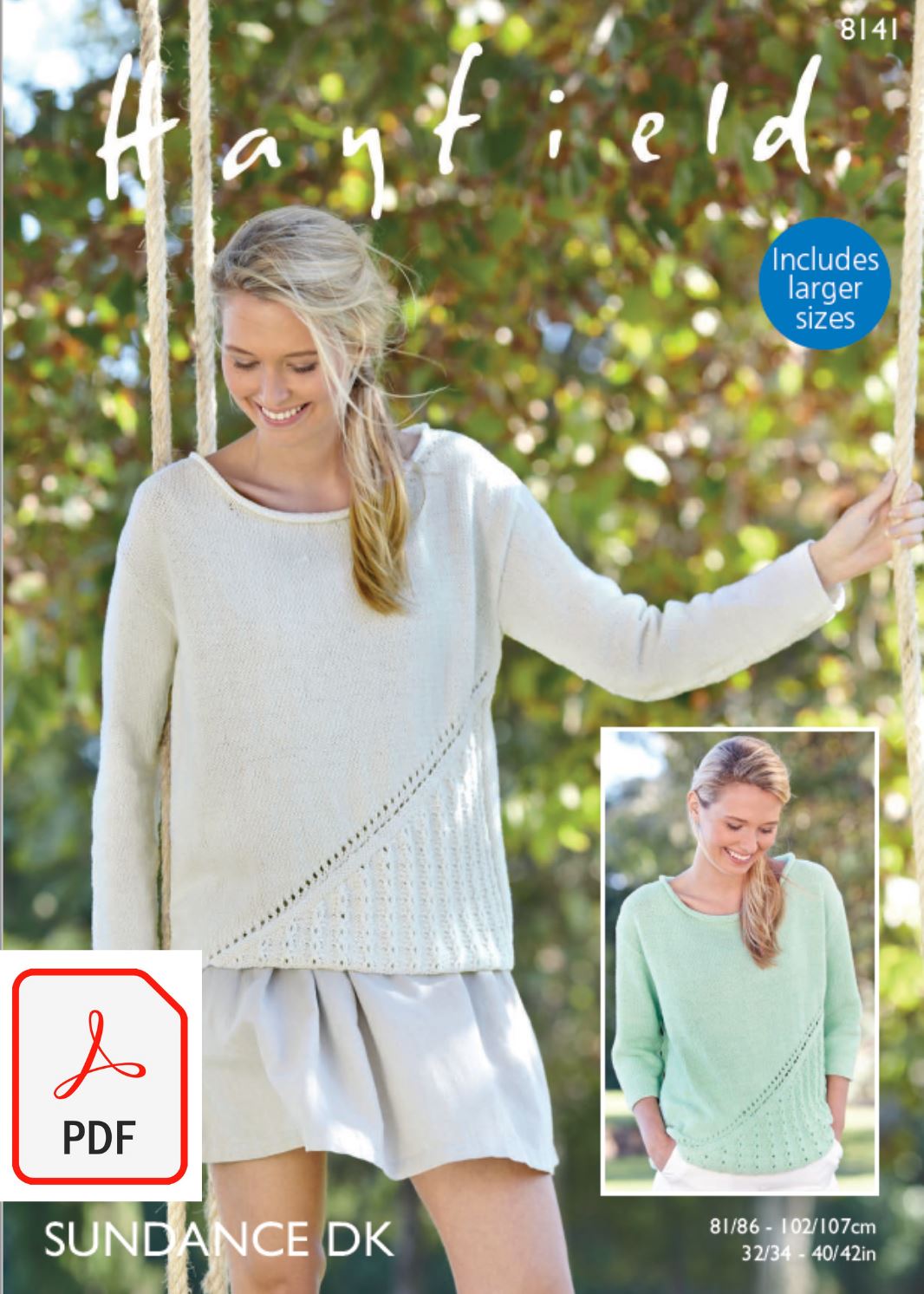 Hayfield 8141 Woman´s Tops in Sundance DK (PDF) Knit in a Box