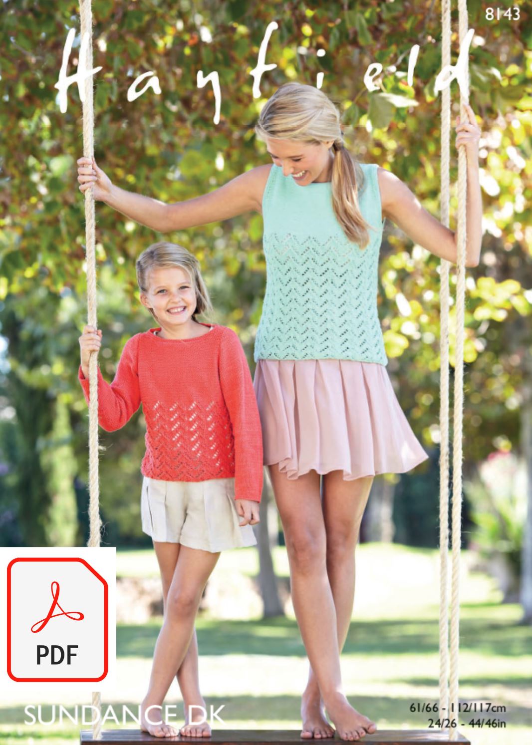 Hayfield 8143 Tops in Sundance DK (PDF) Knit in a Box
