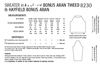 Hayfield 8230 Ladies Sweater in Bonus Aran Tweed & Bonus Aran (PDF) Knit in a Box