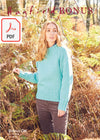 Hayfield 8283 Ladies Sweater in Hayfield Bonus DK (PDF) Knit in a Box