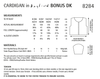 Hayfield 8284 Ladies Cardigan in Hayfield Bonus DK (PDF) Knit in a Box