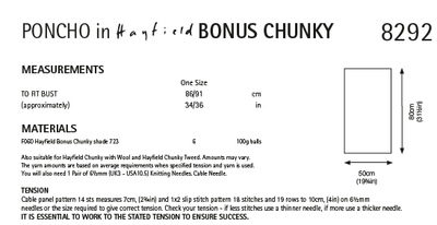 Hayfield 8292 in Hayfield Bonus Chunky (PDF) Knit in a Box