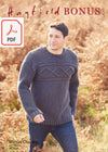 Hayfield 8293 Men's Sweater in Hayfield Bonus Chunky (PDF) Knit in a Box 