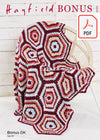 Hayfield 8300 Hexie Crochet Blanket in Bonus DK (PDF) Knit in a Box 
