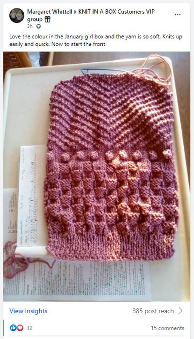 Jan 2022 Child-Girl Box Knit in a Box