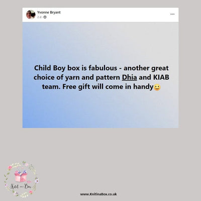 June 2023 Child-Boy Box Knit in a Box