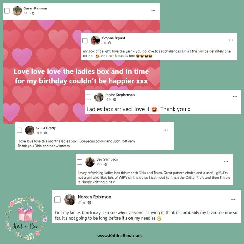 March 2023 Ladies Box Knit in a Box