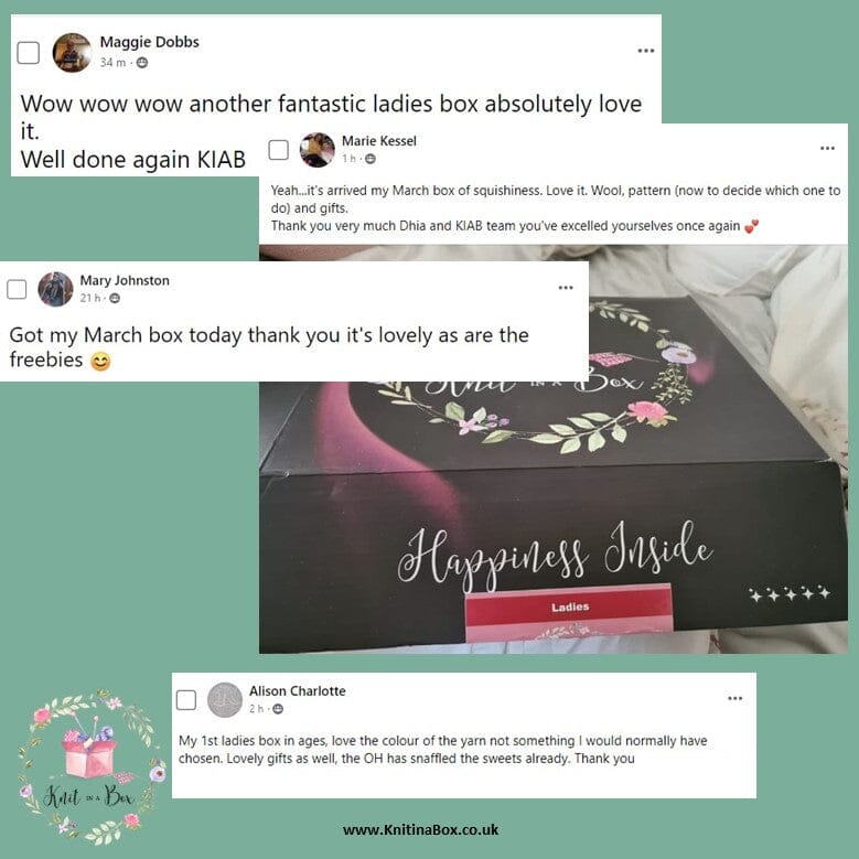 March 2023 Ladies Box Knit in a Box