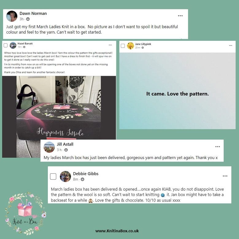 March 2023 Ladies Box Knit in a Box