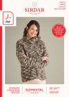 Sirdar 10018 Ladies Cowl Neck Sweater in Sirdar Elemental Super Chunky (PDF) Knit in a Box
