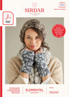 Sirdar 10021 Ladies Scarf & Slouchy Hat in Sirdar Elemental Super Chunky (PDF) Knit in a Box