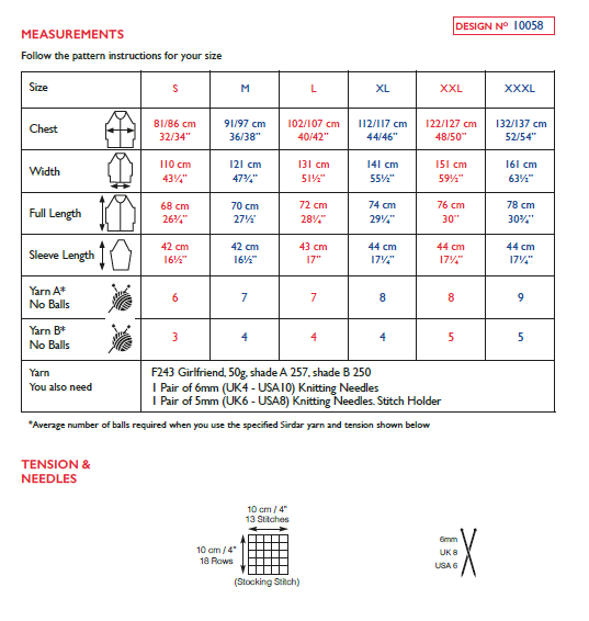 Sirdar 10058 Ladies Fairisle Sweater in Sirdar Girlfriend (PDF) Knit in a Box
