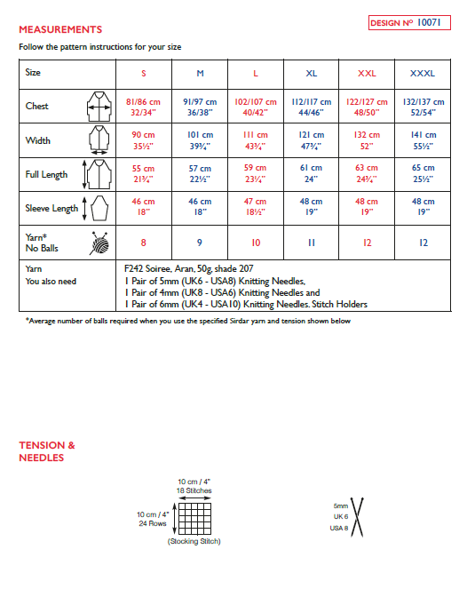Sirdar 10071 Ladies Sweater with Puff Sleeves in Sirdar Soiree Aran (PDF) Knit in a Box