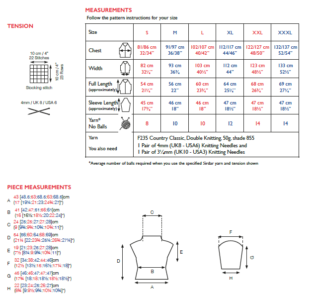 Sirdar 10085 Lady Sweater in Sirdar Country Classic DK (PDF) Knit in a Box