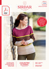 Sirdar 10086 Lady Three Colour Sweater in Sirdar Country Classic DK (PDF) Knit in a Box