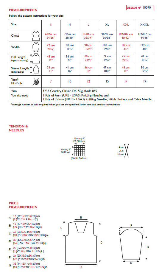 Sirdar 10090 Man Shawl Collar Sweater in Sirdar Country Classic DK (PDF) Knit in a Box