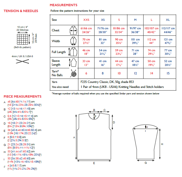 Sirdar 10091 Man Sweater in Sirdar Country Classic DK (PDF) Knit in a Box