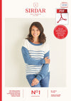 Sirdar 10100 Ladie Sweater in Sirdar No1 DK Knitting (PDF) Knit in a Box