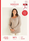 Sirdar 10101 Ladie Sweater in Sirdar No1 DK Knitting (PDF) Knit in a Box 