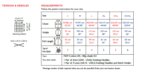 Sirdar 10116 Ladie Top in Cotton DK (PDF) Knit in a Box