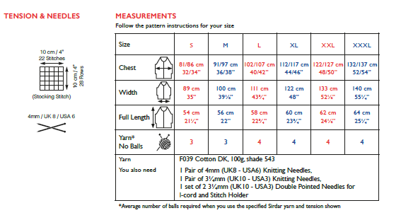 Sirdar 10117 Ladie Top in Cotton DK (PDF) Knit in a Box