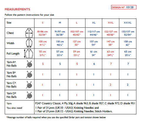 Sirdar 10128 Ladies Fair Isle Top in Country Classic 4 Ply Knitting (PDF) Knit in a Box
