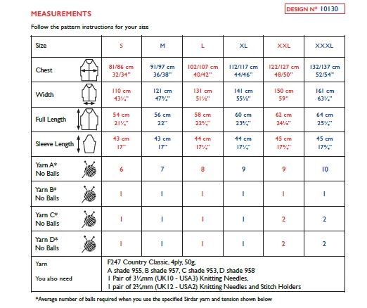 Sirdar 10130 Ladie Sweater in Country Classic 4 Ply Knitting (PDF) Knit in a Box