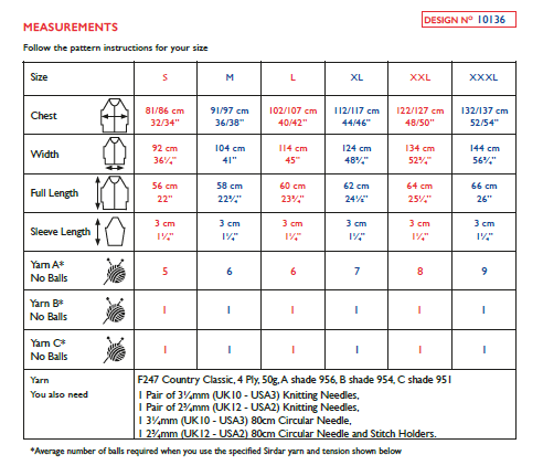 Sirdar 10136 Ladie Raglan Top in Country Classic 4 Ply Knitting (PDF) Knit in a Box