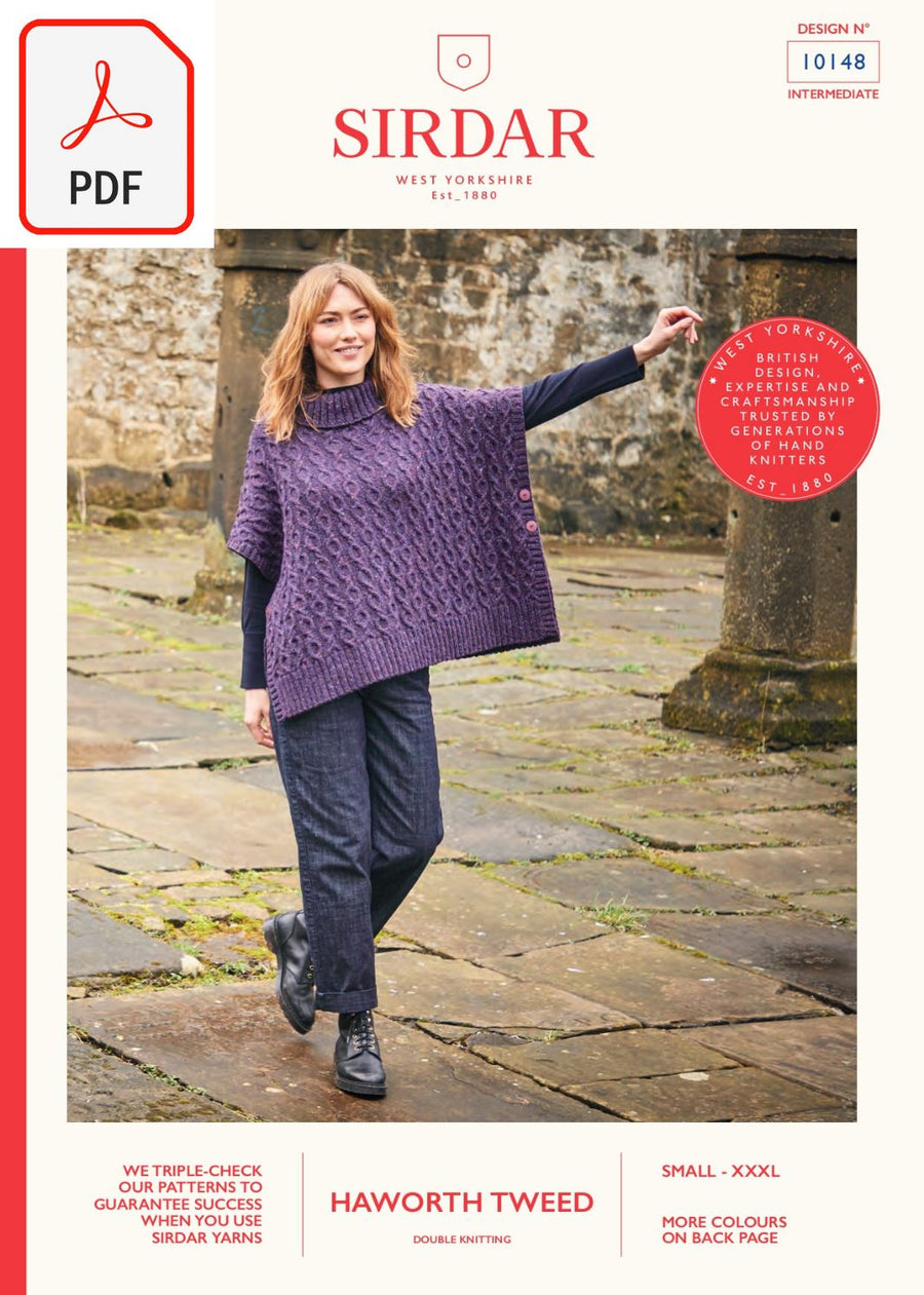 Sirdar 10148 Haworth Tweed DK (PDF) Knit in a Box 
