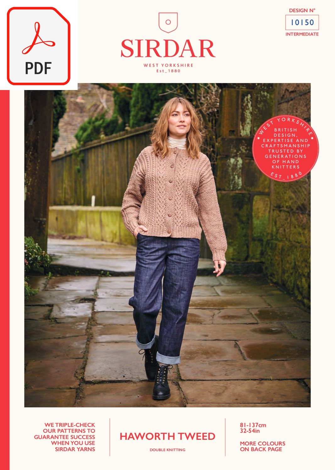 Sirdar 10150 Haworth Tweed DK (PDF) Knit in a Box