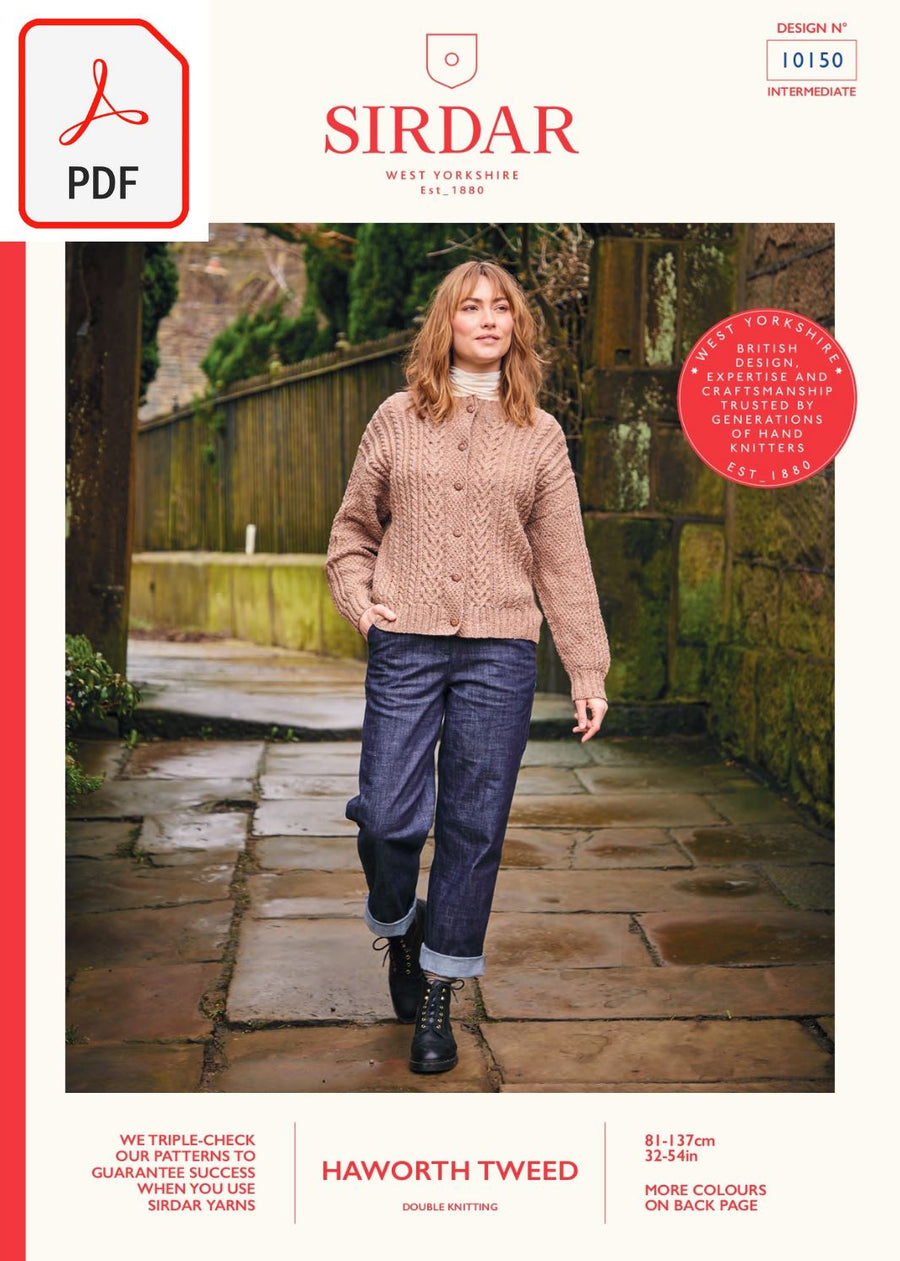 Sirdar 10150 Haworth Tweed DK (PDF) Knit in a Box 