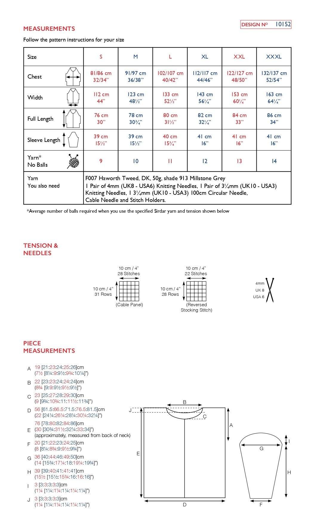 Sirdar 10152 Haworth Tweed DK (PDF) Knit in a Box