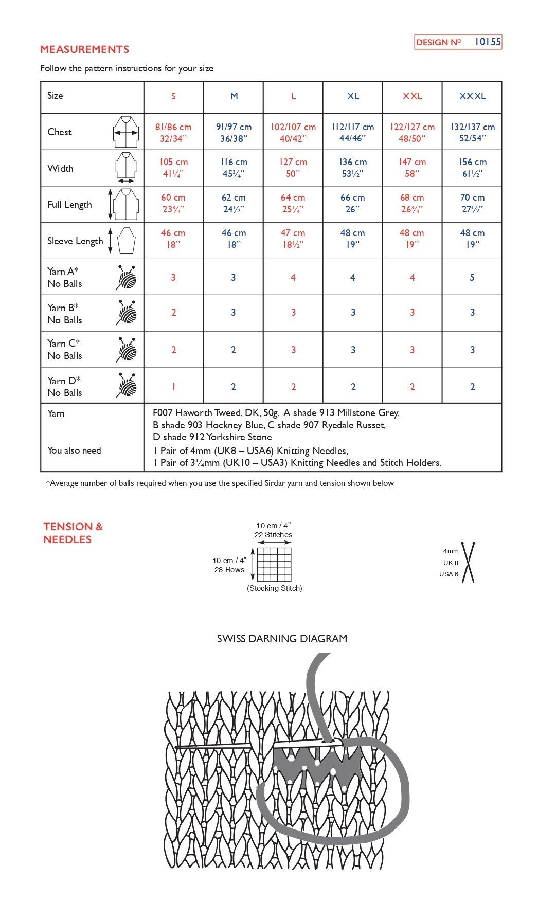 Sirdar 10155 Haworth Tweed DK (PDF) Knit in a Box