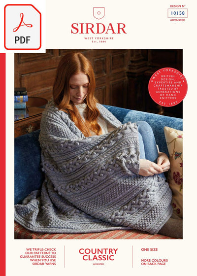 Sirdar 10158 Country Classic Worsted (PDF) Knit in a Box