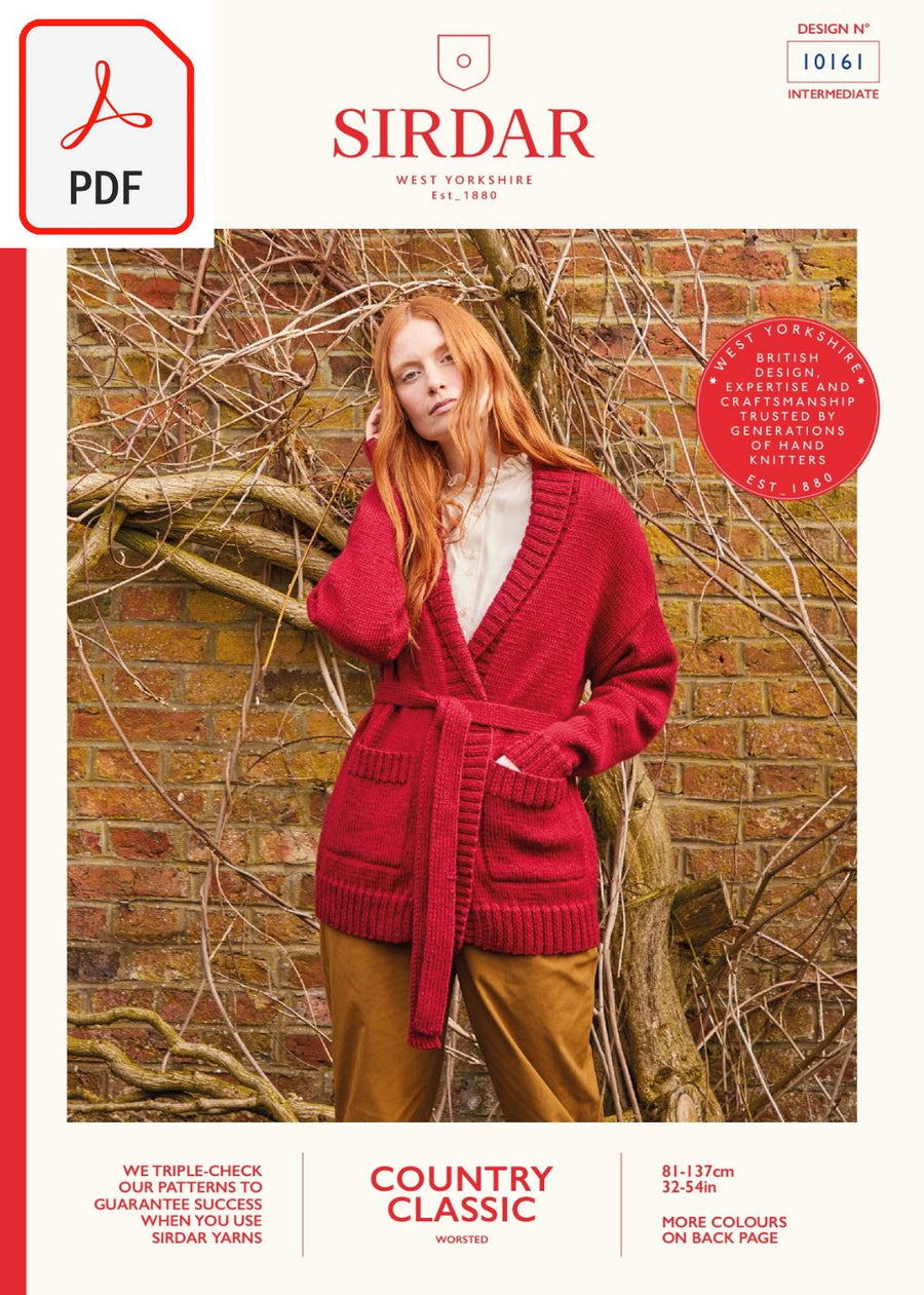 Sirdar 10161 Country Classic Worsted (PDF) Knit in a Box 