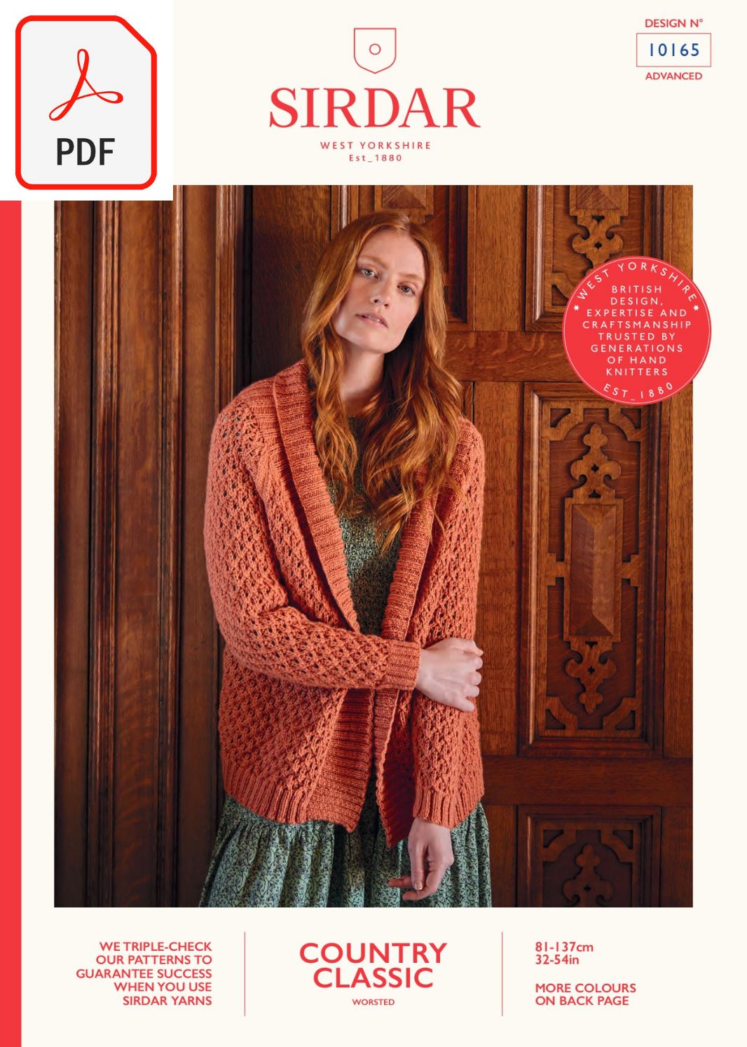 Sirdar 10165 Country Classic Worsted (PDF) Knit in a Box