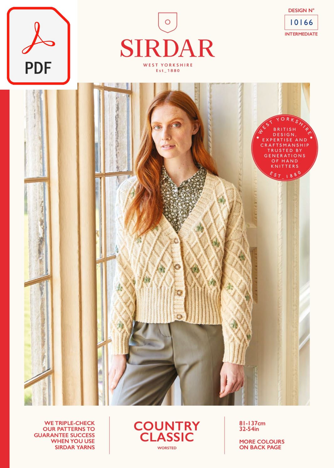 Sirdar 10166 Country Classic Worsted (PDF) Knit in a Box