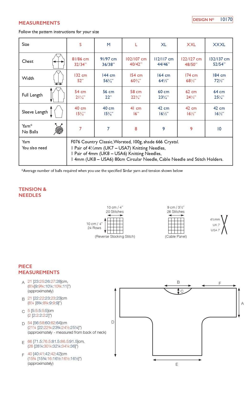 Sirdar 10170 Country Classic Worsted (PDF) Knit in a Box