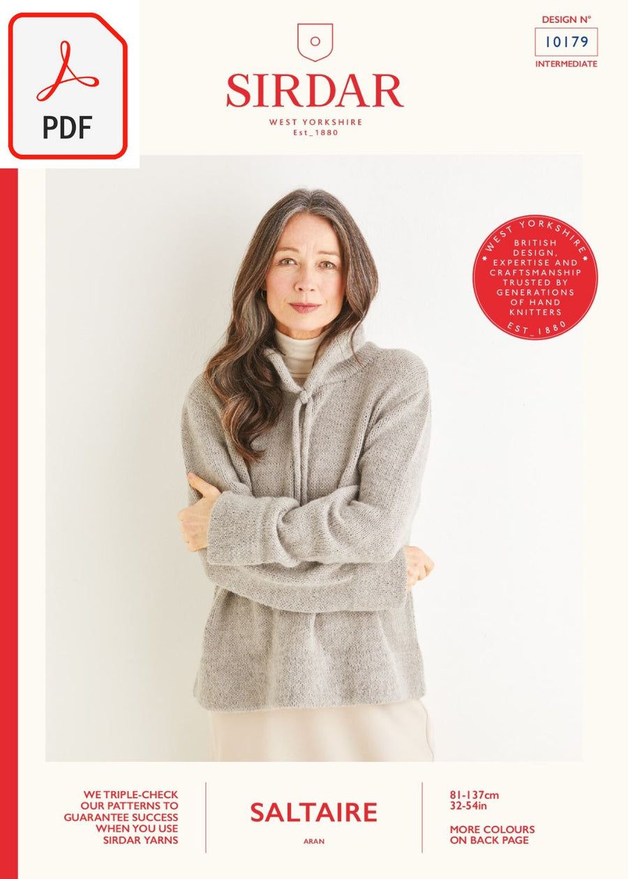 Sirdar 10179 Saltaire Aran (PDF) Knit in a Box 