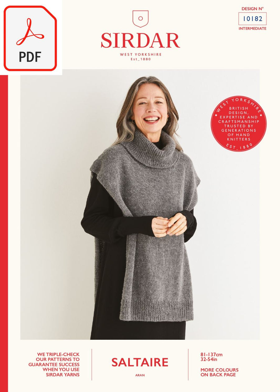 Sirdar 10182 Saltaire Aran (PDF) Knit in a Box 
