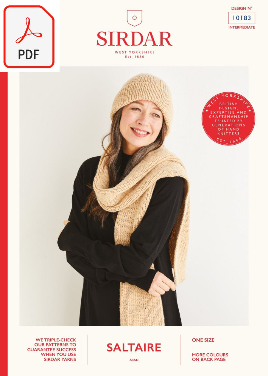 Sirdar 10183 Saltaire Aran (PDF) Knit in a Box 