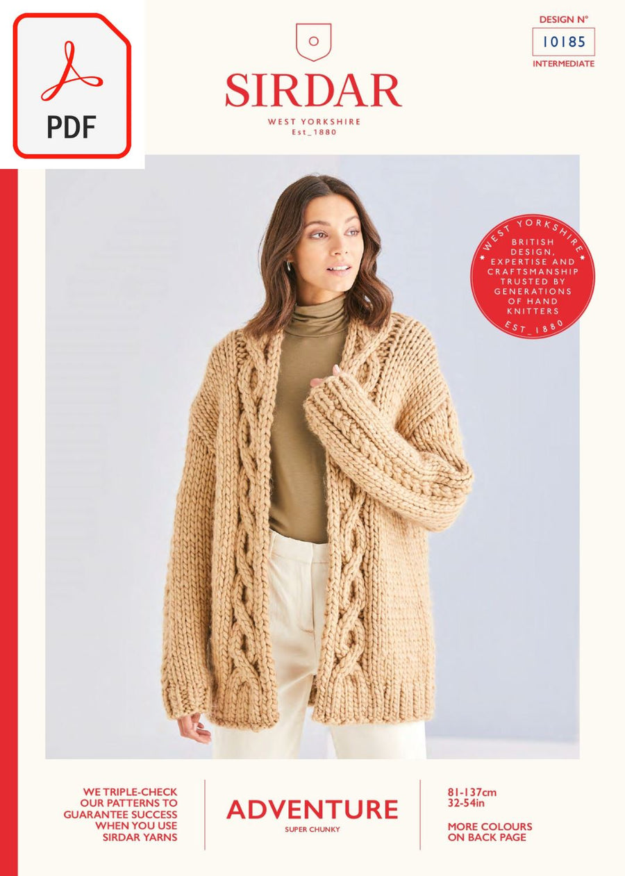 Sirdar 10185 Adventure Super Chunky (PDF) Knit in a Box 