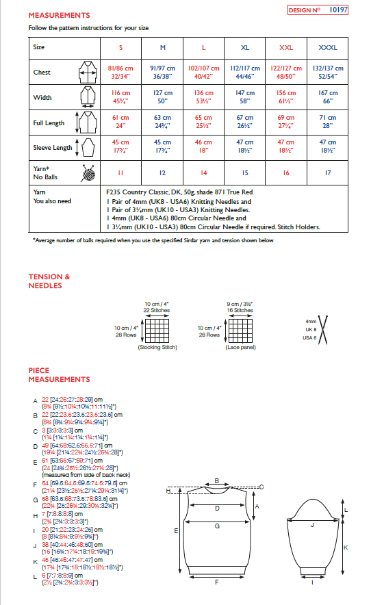 Sirdar 10197 Country Classic DK (PDF) Knit in a Box