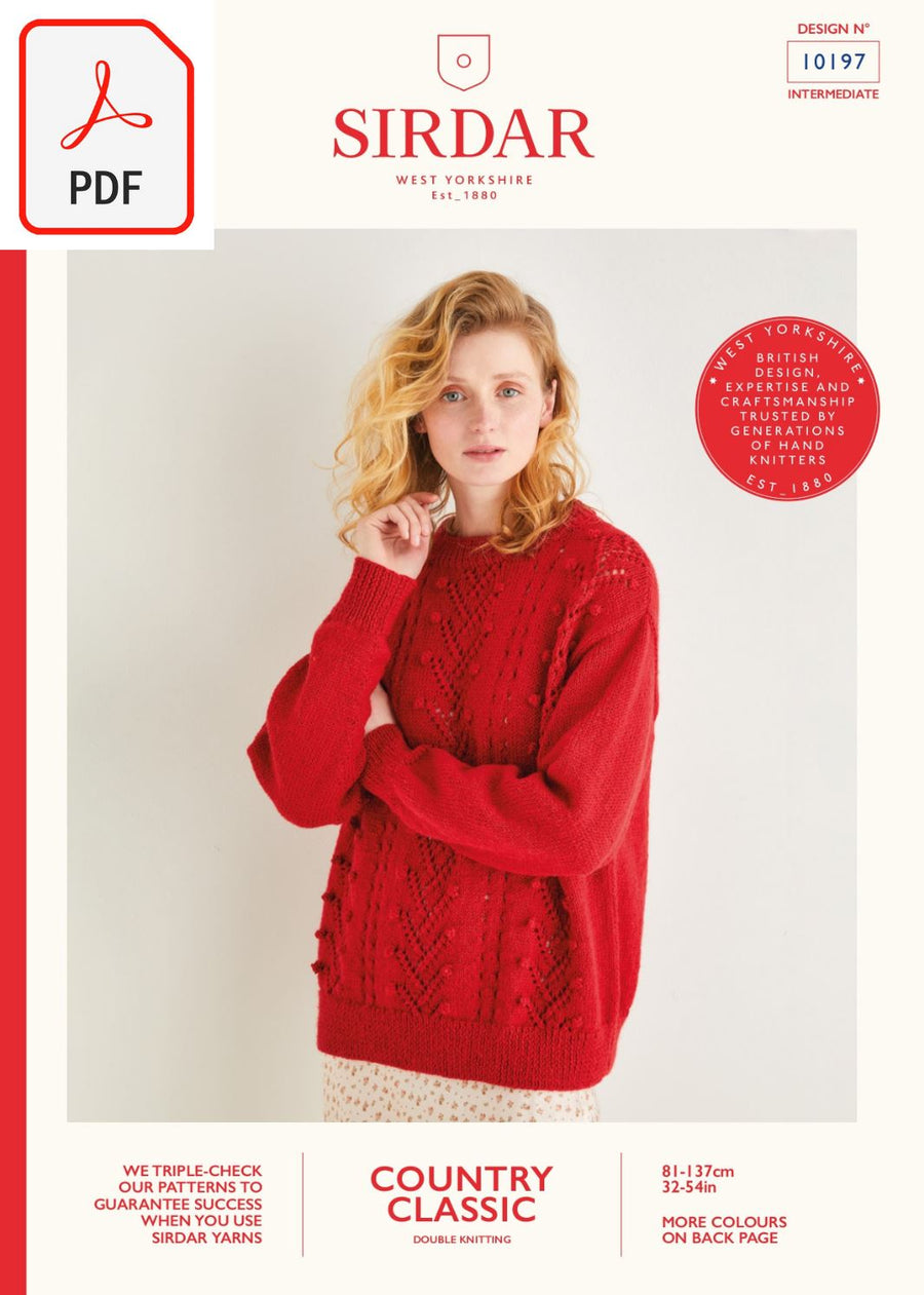 Sirdar 10197 Country Classic DK (PDF) Knit in a Box 