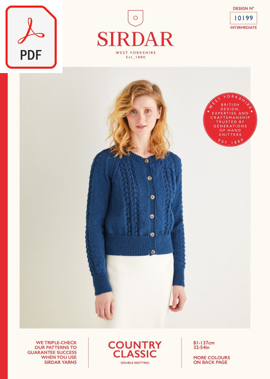 Sirdar 10199 Country Classic DK (PDF) Knit in a Box 
